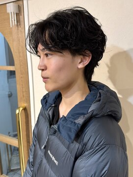 クレビアテン(CreBiA ten_) 春おすすめ　シャドウパーマ　センターパート