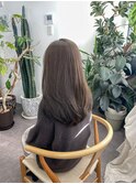 ☆透明感アッシュブラウン髪質改善レイヤーカットブリーチなし