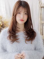 カバーヘアアンドスパ ブリス 浦和(COVER HAIR&SPA bliss)&nbsp;ミストバングチェリーブラウンデジタルパーマa浦和20代30代40代