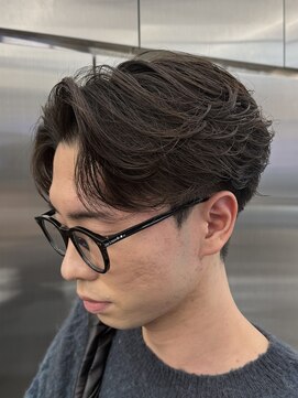 レタッチバイフィフス(RETOUCH by fifth) 原宿フェザーパーマセンターパートフェザーショート30代色気ヘア