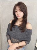 レイヤーカット/韓国/2wayバング