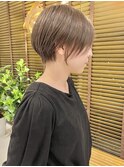 大人かわいい丸みショート