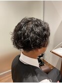 ツイストスパイラル波巻きパーマ