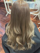 ヘアースペースブルーム プリュス 石橋店(HAIR SPACE BLOOM plus) 石橋/ミルクティーベージュ/白髪ぼかし/ケアブリーチ/髪質改善