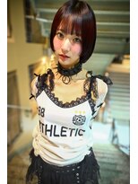 キジ(KIJI)&nbsp;レイヤーボブ/ミニボブ/レッド/ワインレッド/ワイドバング