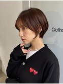 絶妙な丸みで可愛らしさを◎ショートカット/ショートボブ