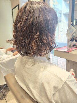 ボブ レイヤーボブ パーマ