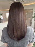 桑名ロングレイヤーカットハッシュカット透明感カラー重めロング