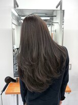 レブ 三条河原町(Reb,) ブリーチなしダブルカラーレイヤーカットミルクティーベージュ