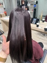 アッシュ 高幡不動店(Ash)&nbsp;ブリーチなしダブルカラーワインレッドボルドーカシス秋冬カラー