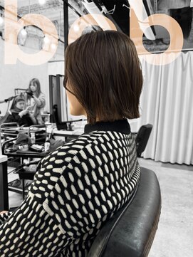 フランチェスカドットボブ(francesca.bob) サンドベージュ×切りっぱなしボブ【田野剛大】梅田