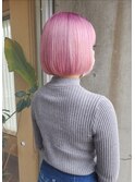 ピンク×ボブ