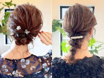 シェデルトーキョー(SHEDEL TOKYO)の写真/【早朝のヘアセットも◎】プロのセットで周りから褒められるお呼ばれヘア☆崩れにくく、華やかに仕上げます