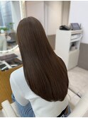 レイヤーカット×アッシュベージュ×髪質改善