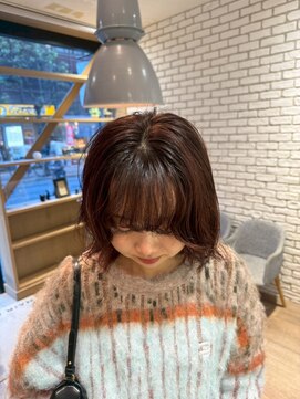 アース 三軒茶屋店(HAIR&MAKE EARTH) ブリーチなしレッドブラウン【三軒茶屋】