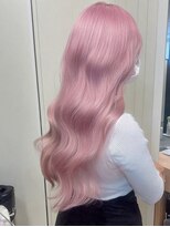 ネハス 名古屋栄店(nehus.) ピンクカラー/ブリーチカラー/ウルフカット/レイヤーカット