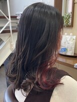 コアフィールフィス(COIFFURE fils)&nbsp;インナーカラー チェリーレッド 髪質改善トリートメント