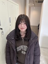 ソソ(soso.) ミディアムヘア/暗めカラー/グランマッシュ/木更津