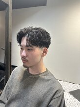 南部理髪店 ラフパーマ
