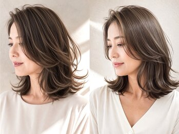 ロティー 天神(loty)の写真/白髪があったことを忘れる日々へ☆髪質改善で40代50代をさらにキレイに♪おしゃれ染めで白髪をカバー！