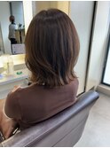 アッシュベージュ×レイヤーカット