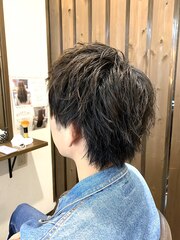 【アップバング】×【ウルフ】30代40代50代