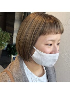 ソレイユ シンサカエ(SOLEIL SHINSAKAE) おしゃれ♪オン眉ハイトーンベージュ☆