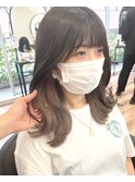 韓国風くびれヘア/インナーカラー/まろやかベージュ