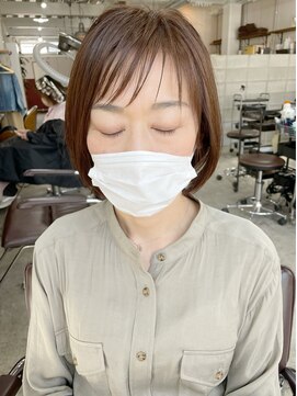 ルーファス 恵比寿 渋谷(Ruufus) オンザバングがかわいい大人ショート【Ruufus恵比寿渋谷】