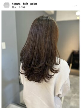 ニュートラル(neutral) 【neutral】シークレットハイライトと レイヤーカットと