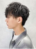 ソフト波巻きパーマ/メンズ/ツーブロック