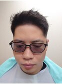 アップバング フォワード バーバー スキンフェード メンズ