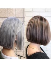 ケアブリーチ使用でダメージレスにデザインカラーや明るい髪へ♪