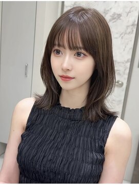 コア 銀座(COA) ハッシュカット/フルバング/似合わせカット/レッドブラウン/銀座