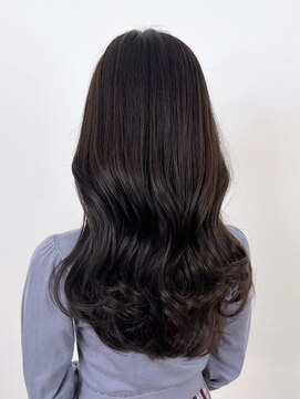 アルバム 新宿(ALBUM SHINJUKU) アッシュブラックグレージュカラーレイヤーロング_ba486532