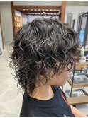 サーファー風スパイラルパーマ