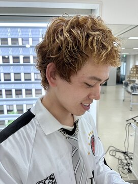 レコ 渋谷(LECO) ベリーショートブリーチパーマニュアンスパーマ