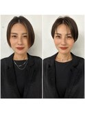 《me’lou》ハンサムショート×ハイライト20代30代40代50代