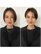 メロウ(me'lou) 《me’lou》ハンサムショート×ハイライト20代30代40代50代