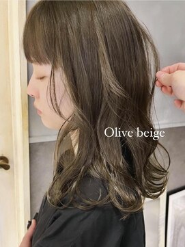 ボコカ(bococa) 【macana指名】オリーブベージュ ブリーチあり 向ヶ丘遊園