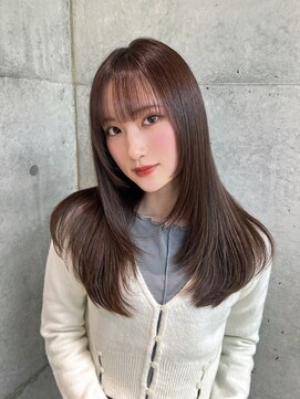 ロンドメリア 天神大名店(Lond Melia) イメチェンヘアスタイル美髪のススメワイドバングブルーブラック