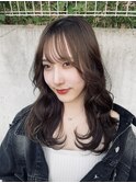 韓国ヘア/顔周りレイヤー/ショコラブラウン/髪質改善/縮毛矯正