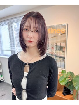 ヘルツ(Hz) 【Hz】伊藤 レイヤーカット*ピンクブラウン