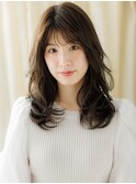 オリーブグレージュくせ毛風ロングレイヤーTc3上尾20代30代40代