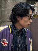 マッシュウルフメンズパーマスパイラルパーマツイスパ波巻き