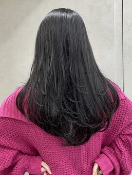 ロンド マーレ 天神大名店(Lond mare) レイヤーカット／暗髪／デジタルパーマ