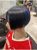 ブルーブラック/レディース刈り上げ