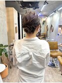 ヘアセット/お呼ばれヘア/パーティーヘア/お団子ヘア