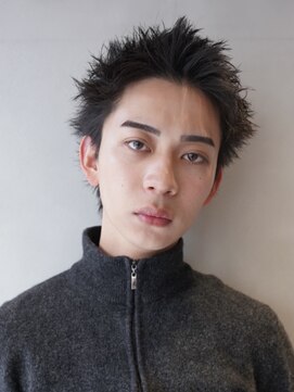 ニコ トウキョウ ロジック(nico TOKYO Logic) 刈り上げアップバングスパイキーショートパーマスパイラルパーマ