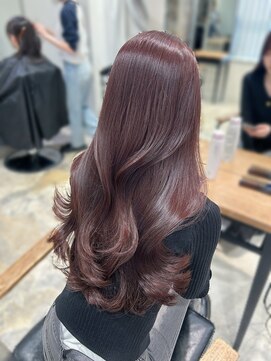 エヌアイ オモテサンドウ(ni omotesando) ☆ラベンダーピンクカラー ツヤカラー レイヤーカット☆